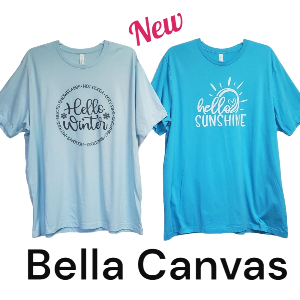 Bundle- NWOT Bella Canvas Women's Graphic Tee Shirts Size 3XL